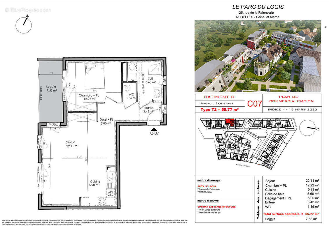 Appartement à RUBELLES