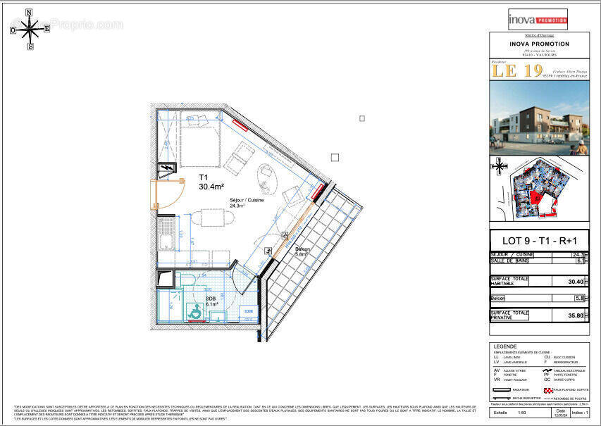 Appartement à TREMBLAY-EN-FRANCE