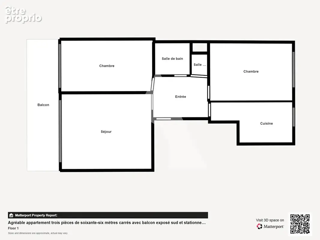 Agréable appartement trois pièces de 66 mètres carrés avec balcon exposé sud et stationnement - photo 16