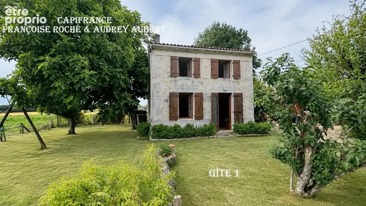 Ensemble immobilier : maison + gîte + annexe + garage, atelier et jardin clos à  NIEUL LES SAINTES (17) - photo 12