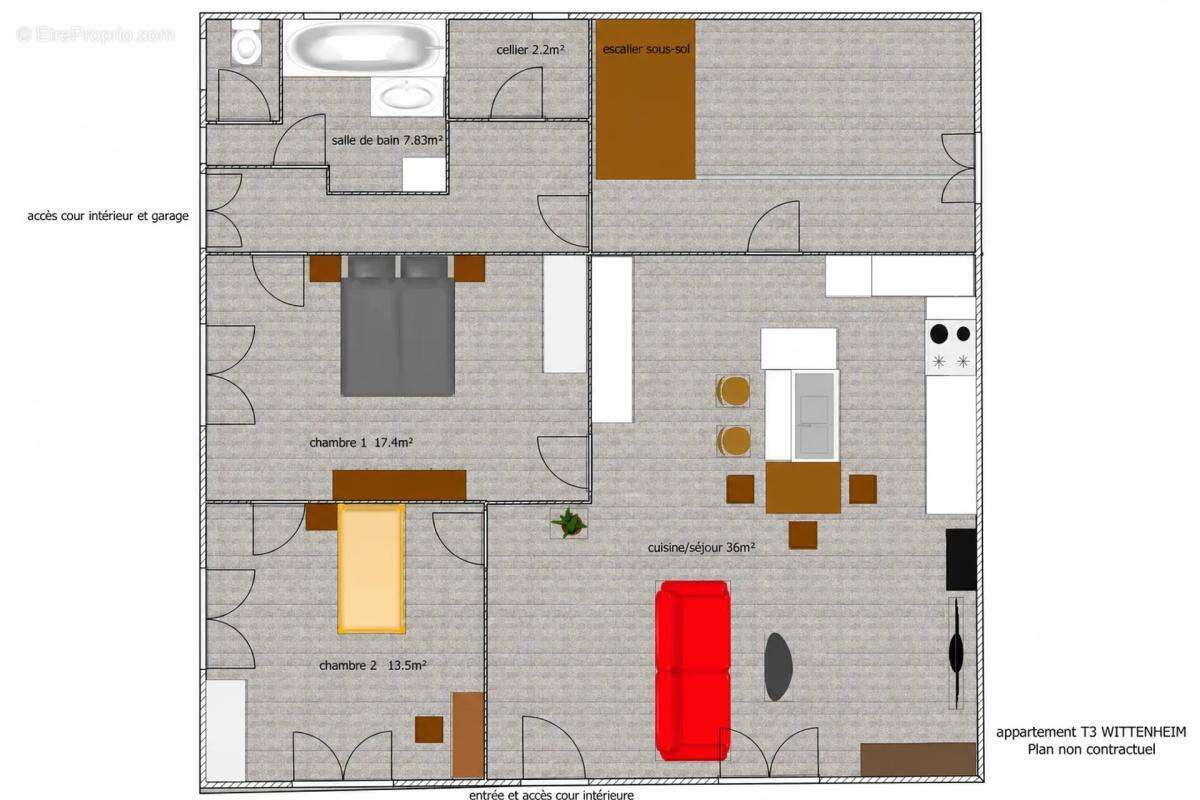 Ensemble immobilier loué à Wittenheim, 9 pièces - photo 27