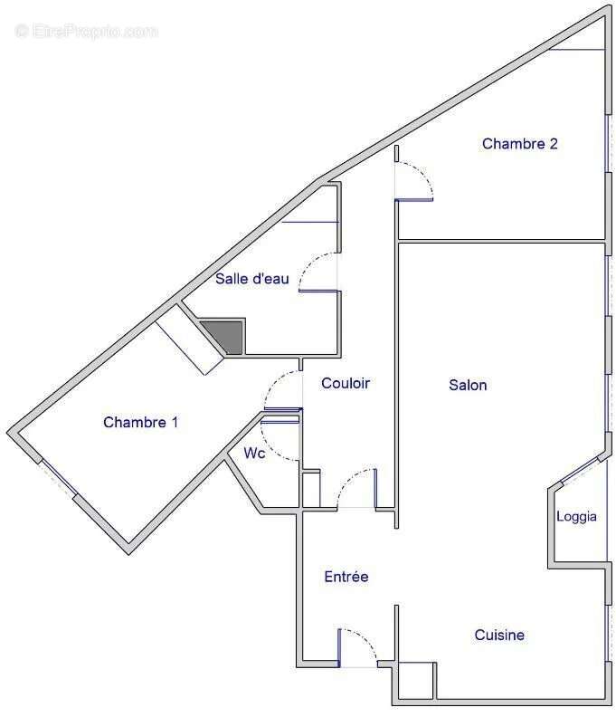 3/4 pieces - dernier etage avec balcon - photo 11