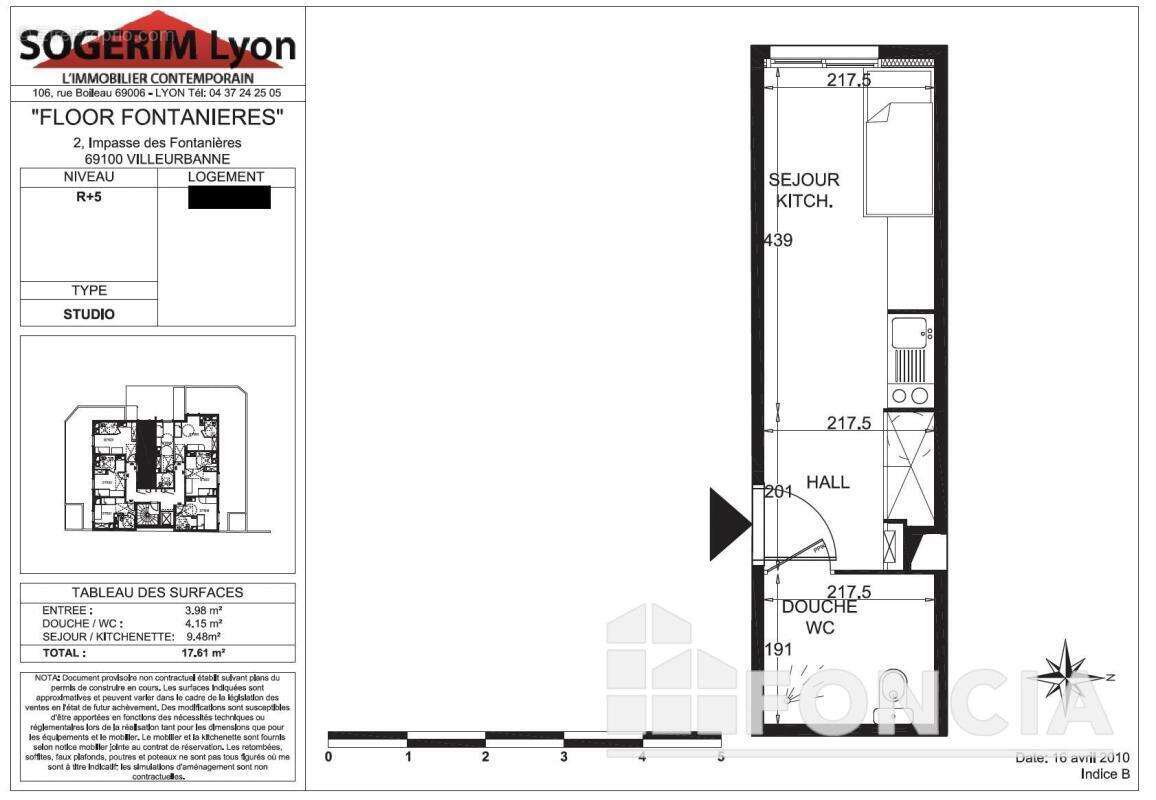 Vente - Appartement en résidence services - Studio - 17,60 m² - - photo 2