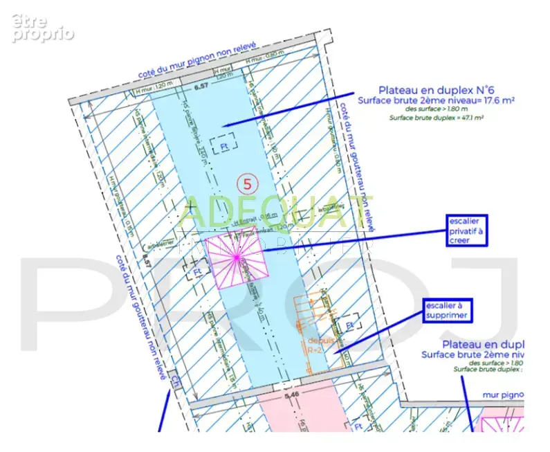 La tour du pin hyper centre / appartement en duplex / plateau a amenager / cave individuelle… - photo 6