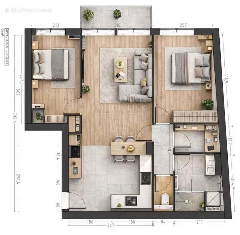 Appartement à PARIS-16E