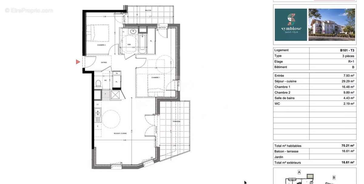 Appartement à SAINT-FELIX
