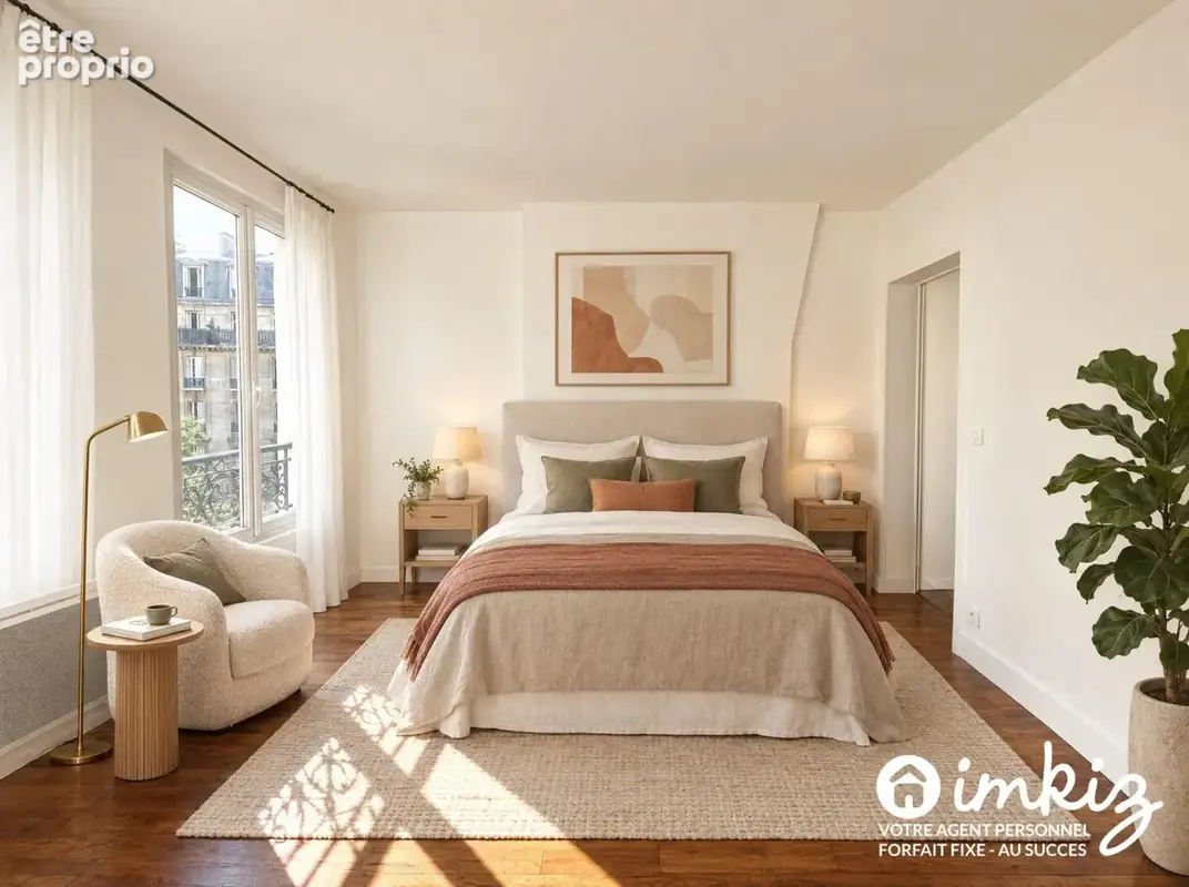 2P refait à neuf – Chambre 14m² – Métro 8 min - photo 9