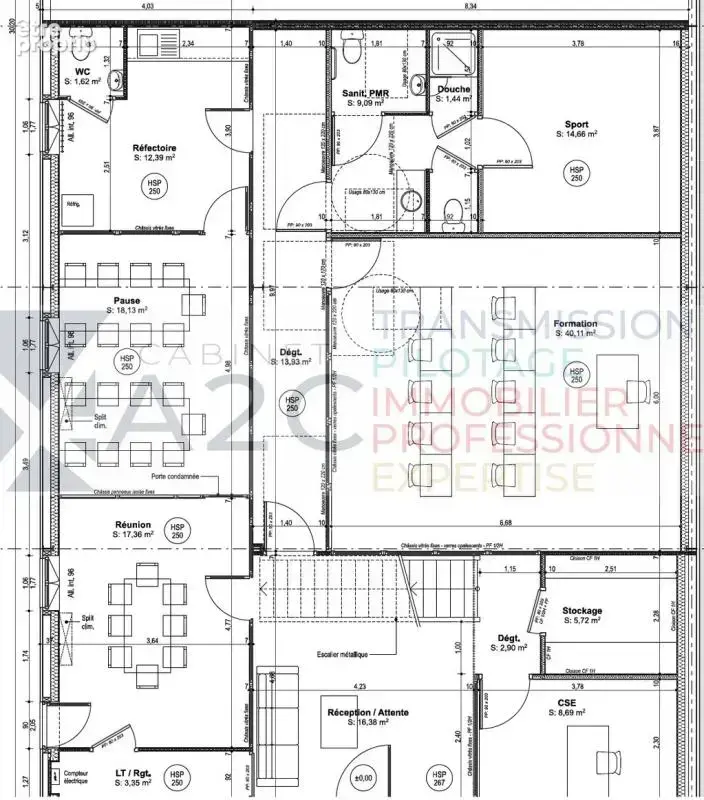 À vendre  ensemble immobilier professionnel denviron 936 m² - photo 6