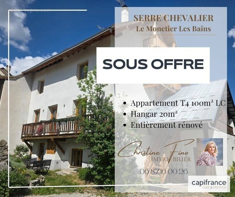 Appartement à LE MONETIER-LES-BAINS
