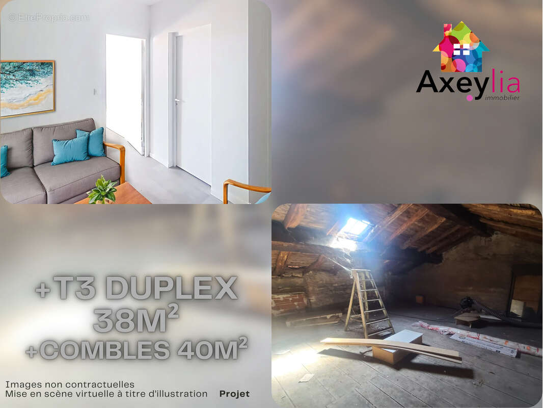 A vendre - renaison - immeuble avec garage et local commercial - photo 6