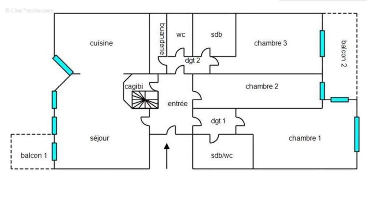 Appartement à LEVALLOIS-PERRET