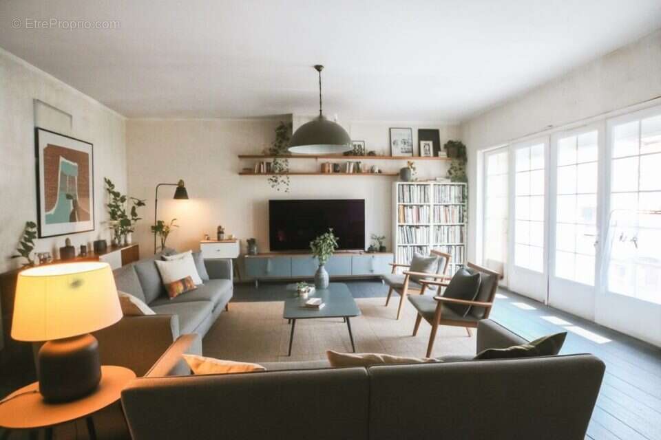 'Après' Pièce de Vie/salon - Maison à SAINT-GERVAIS