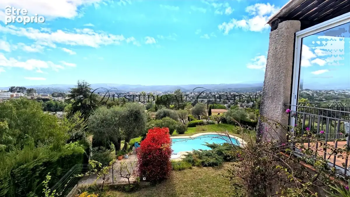French riviera- cagnes sur mer superbe maison  au calme total avec piscine et vue mer exceptionnelle - 5 chamb - photo 2