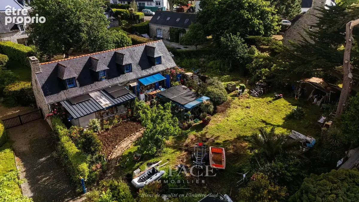 Le Cap Coz , Authentique longère en pierre de 1793 sur 1004 m², à 300 m de la mer - photo 3