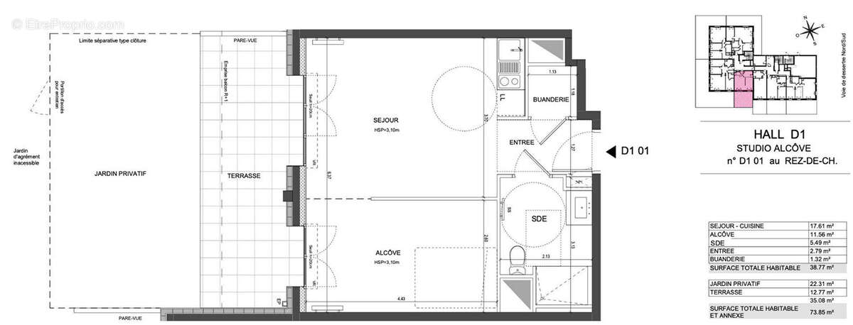 Appartement à LA COURNEUVE