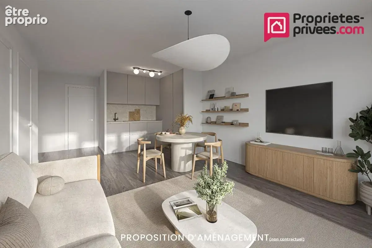 Appartement  3 pièces- 58m²- Gand balcon- Parking- Ascenseur - photo 2