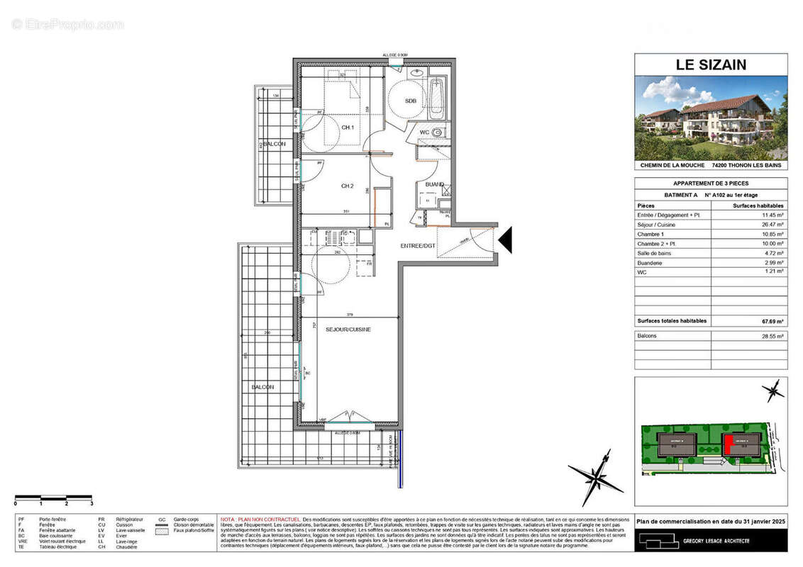 Appartement à THONON-LES-BAINS