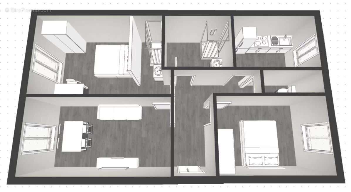Liberation - 3p 62m² entierement refait a neuf - 320.000 € - photo 14