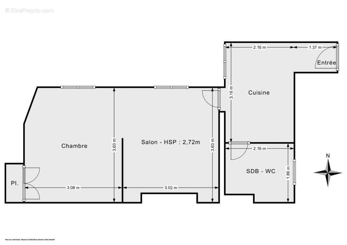 Appartement 2 pièces de 35 m² - Lumineux et à fort potentiel - Rue Saint-Maur, Paris - photo 12