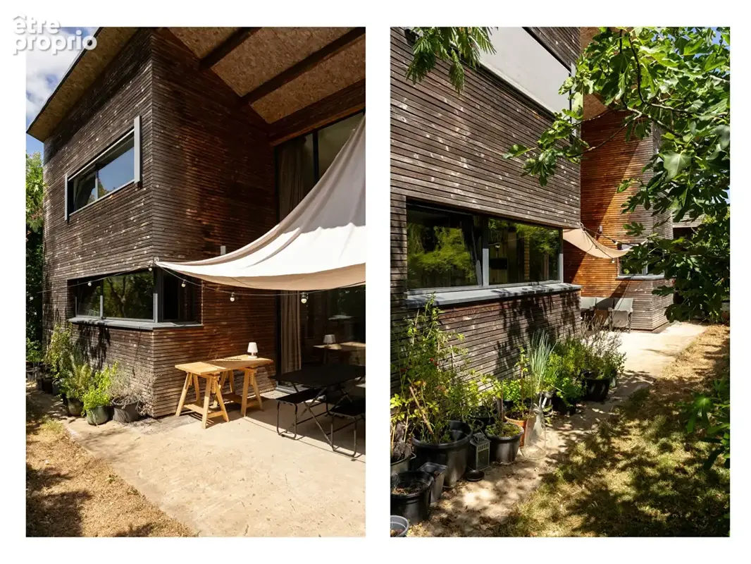 Maison d'architectes bioclimatique à ossature bois - Construction 2007 - 5P - 200m² - photo 6