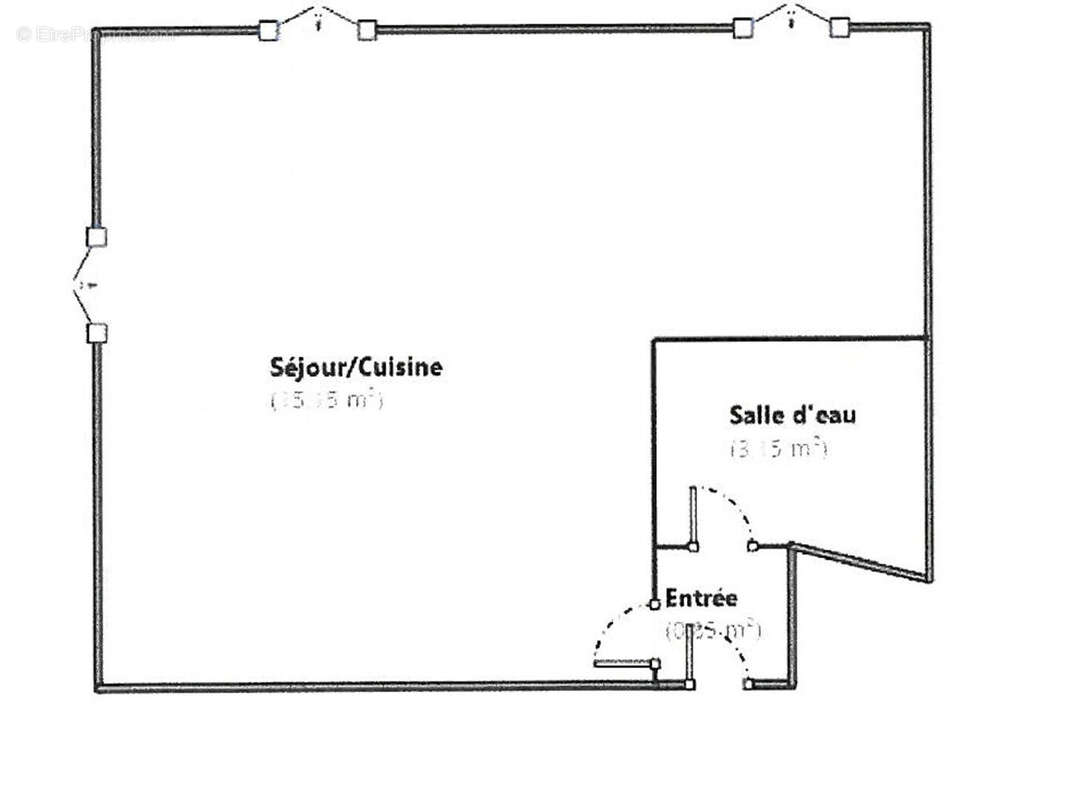 Studio COURBEVOIE - 1 pièce(s) - 19,15 m2 - photo 2