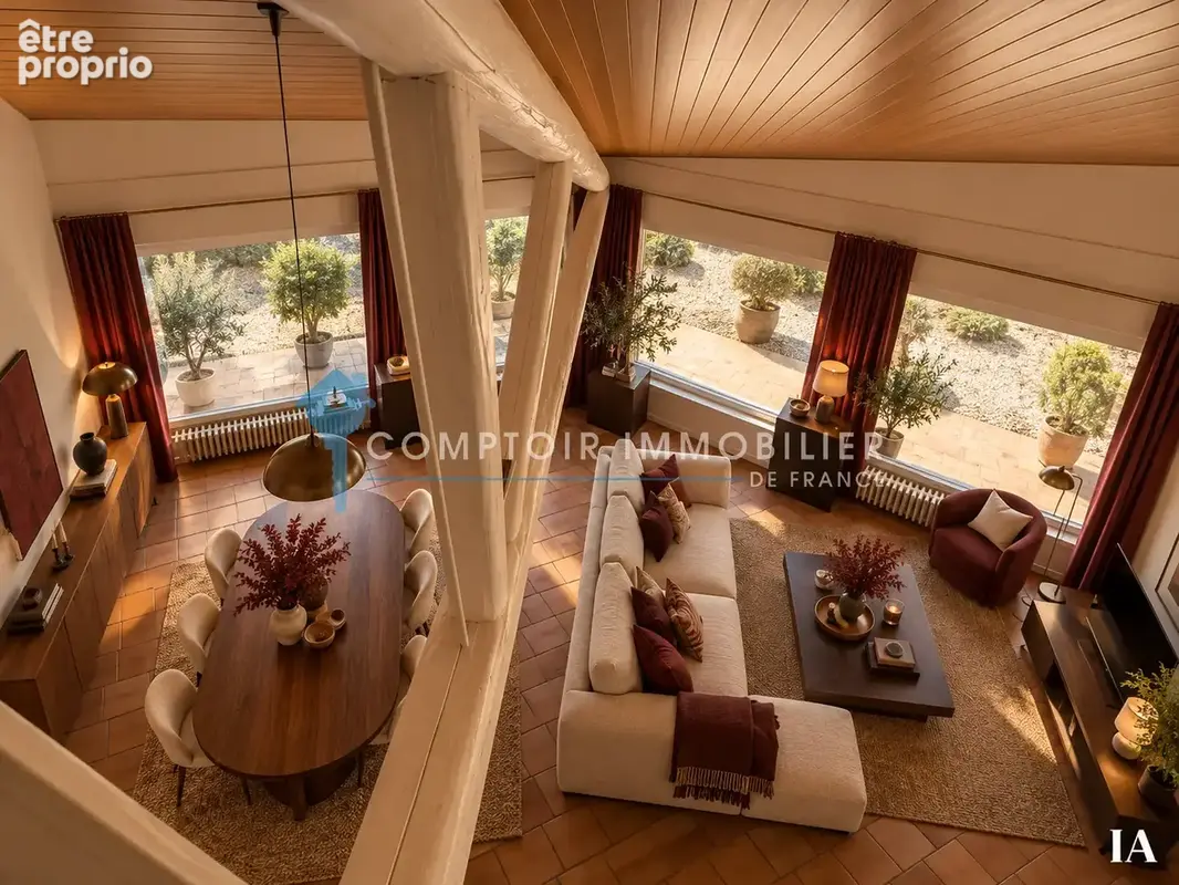 En exclusivité, Boissières sur 5300 m2 de terrain environ, villa d'architecte de 160 m2 3 chambres, Piscine co - photo 12