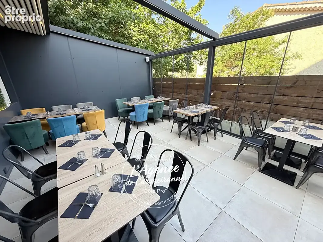 A vendre fonds de commerce restaurant 160 m2 entierement equipe avec terrasse bioclimatique au centre de la garde - photo 8