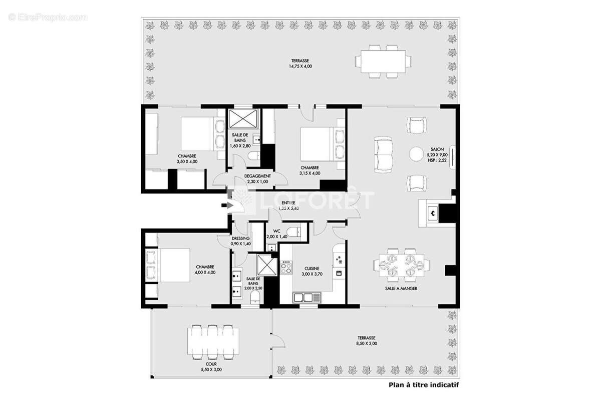 Appartement à PARIS-15E