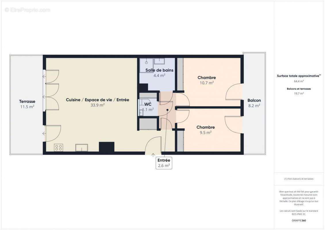 Appartement à RUEIL-MALMAISON