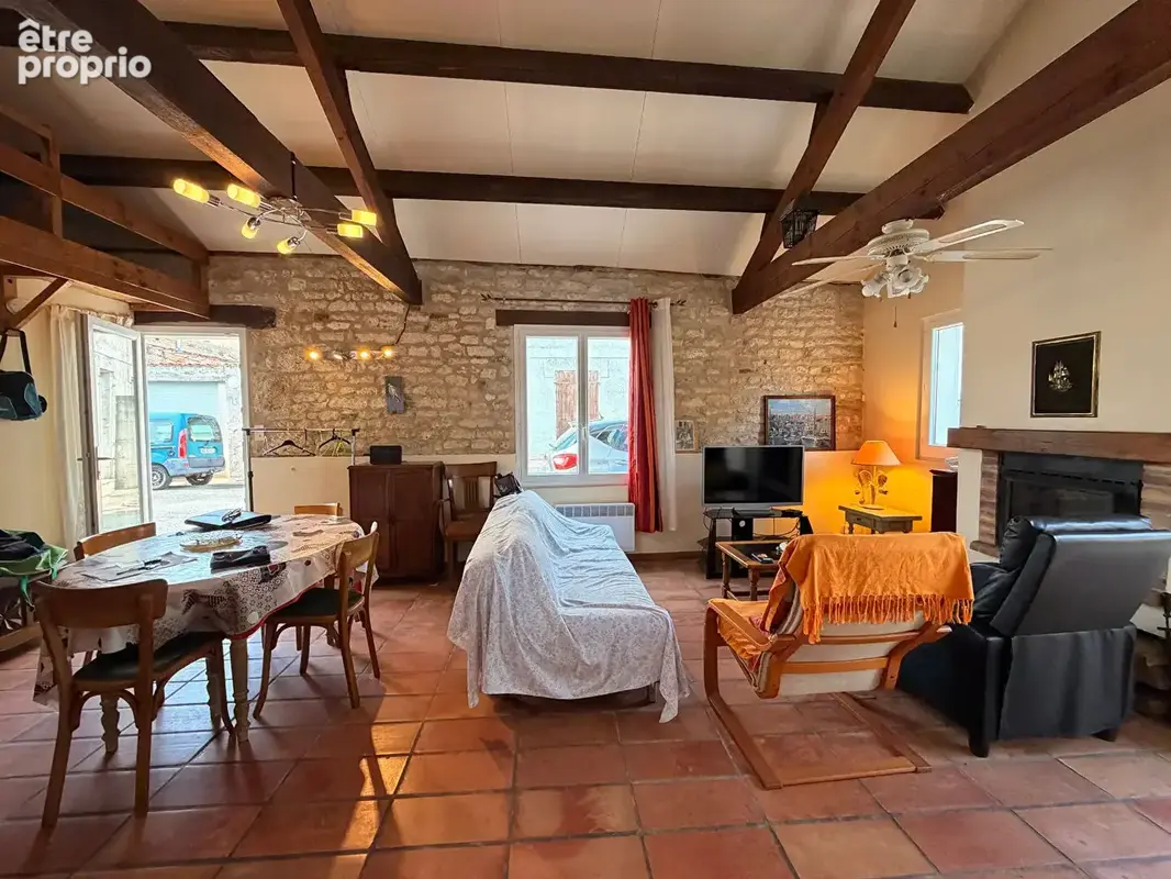 Maison en pierre de charme avec charpente apparente - photo 8