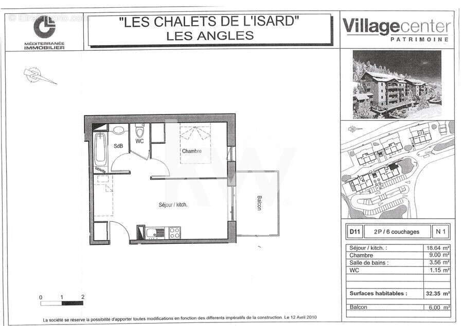 Appartement 32 m² à Les Angles  - photo 8