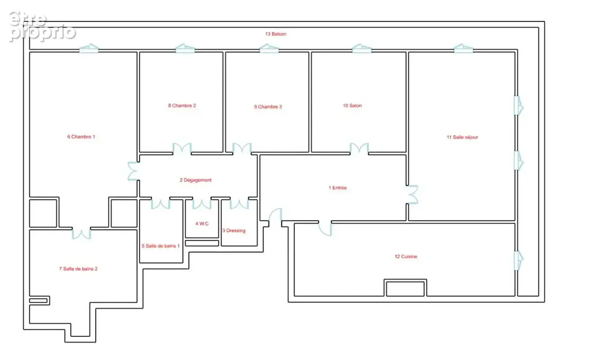 Appartement 5 pièces avec vue dégagée - photo 2