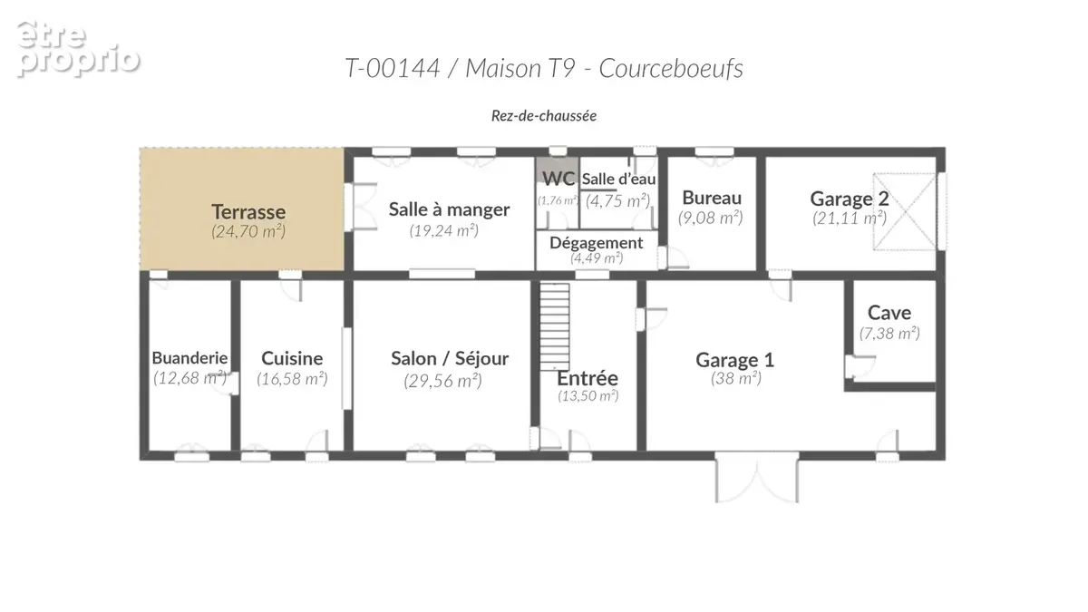 Maison T9 de 206 m2 avec jardin, cave, serre et garages - Courcebœufs - photo 16