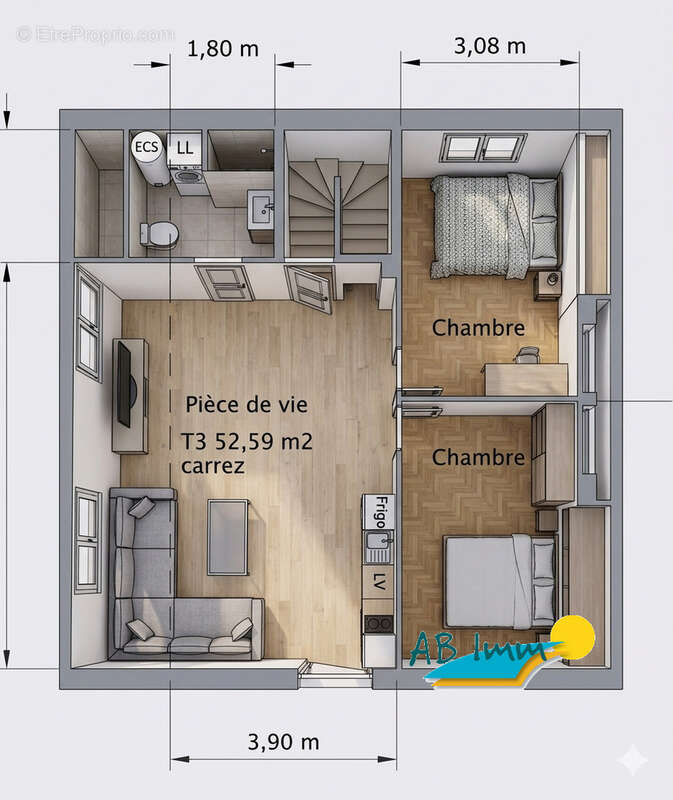 Appartement à CAUDAN