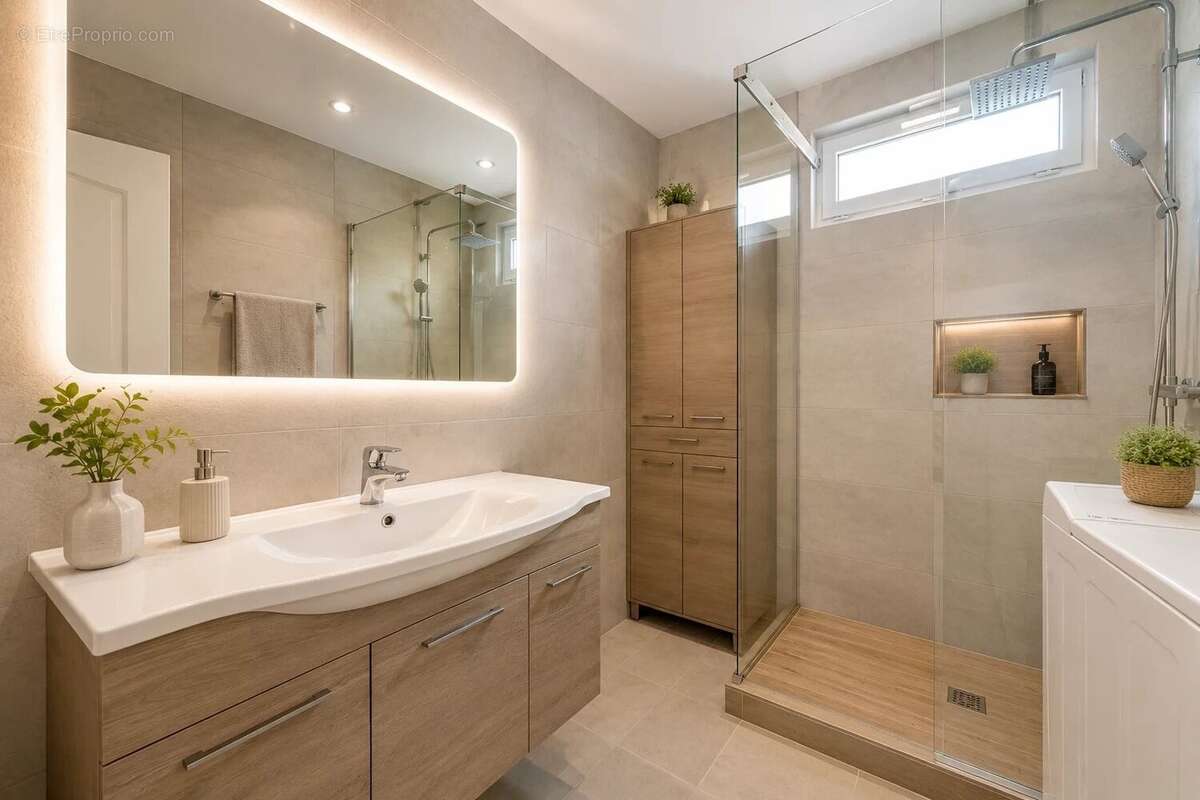 T3 traversant Est/Ouest 78,29 m² /balcon / Garage - photo 14