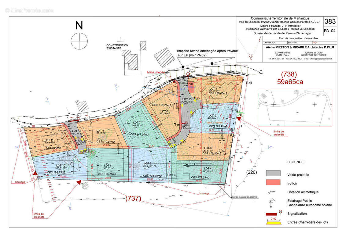 Terrain à LE LAMENTIN