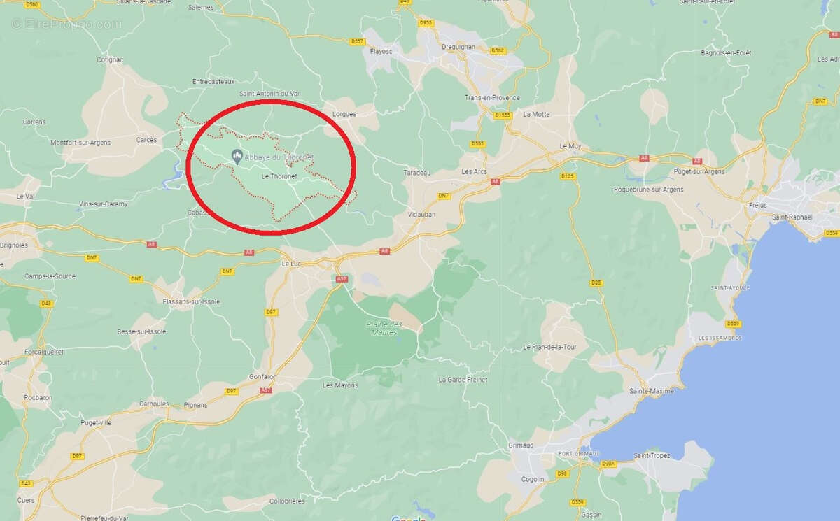 Terrain à LE THORONET