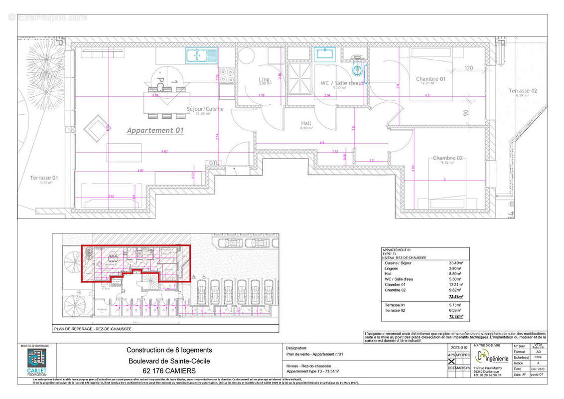 Appartement à CAMIERS