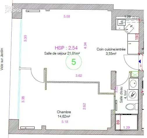 Proximité de la Place Gambetta et de l'hôpital Tenon appartement de 44m² - photo 8