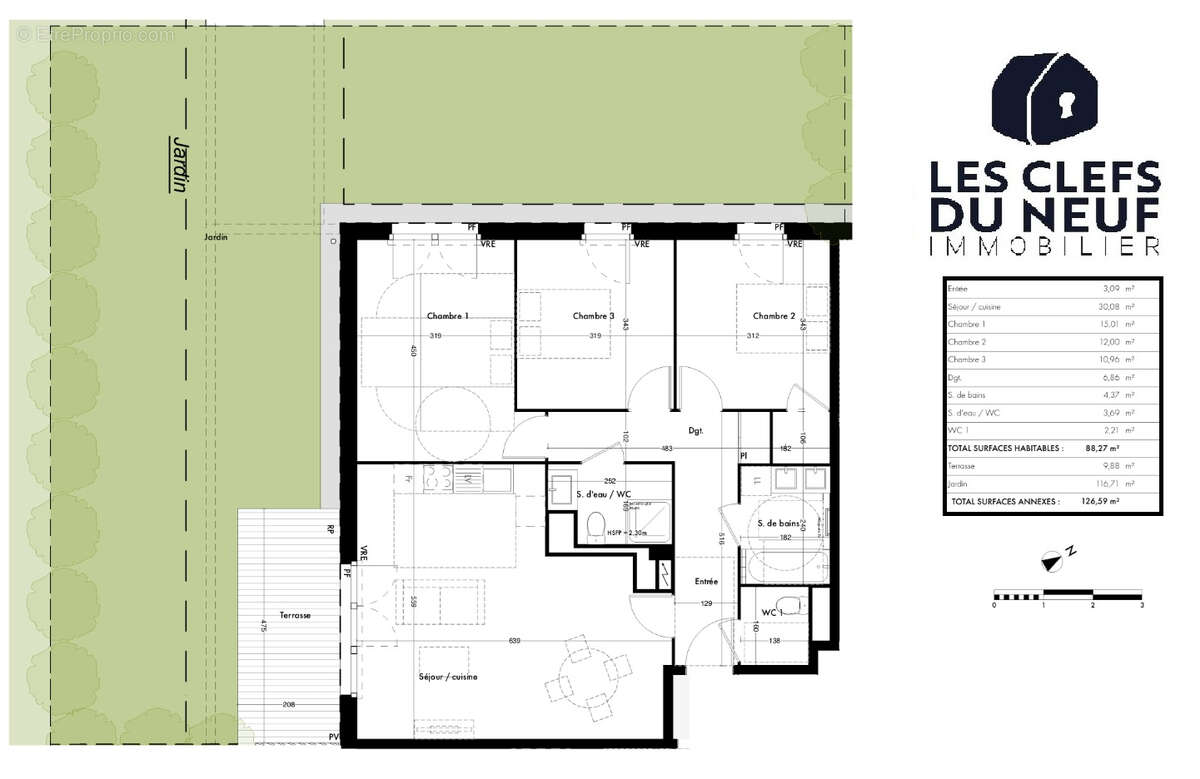 Appartement à QUINT-FONSEGRIVES