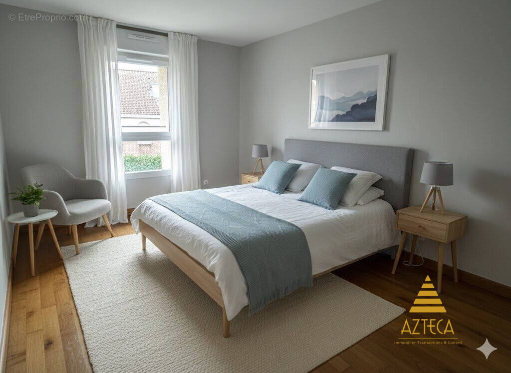 Proposition chambre décorée avec  IA - Maison à IWUY