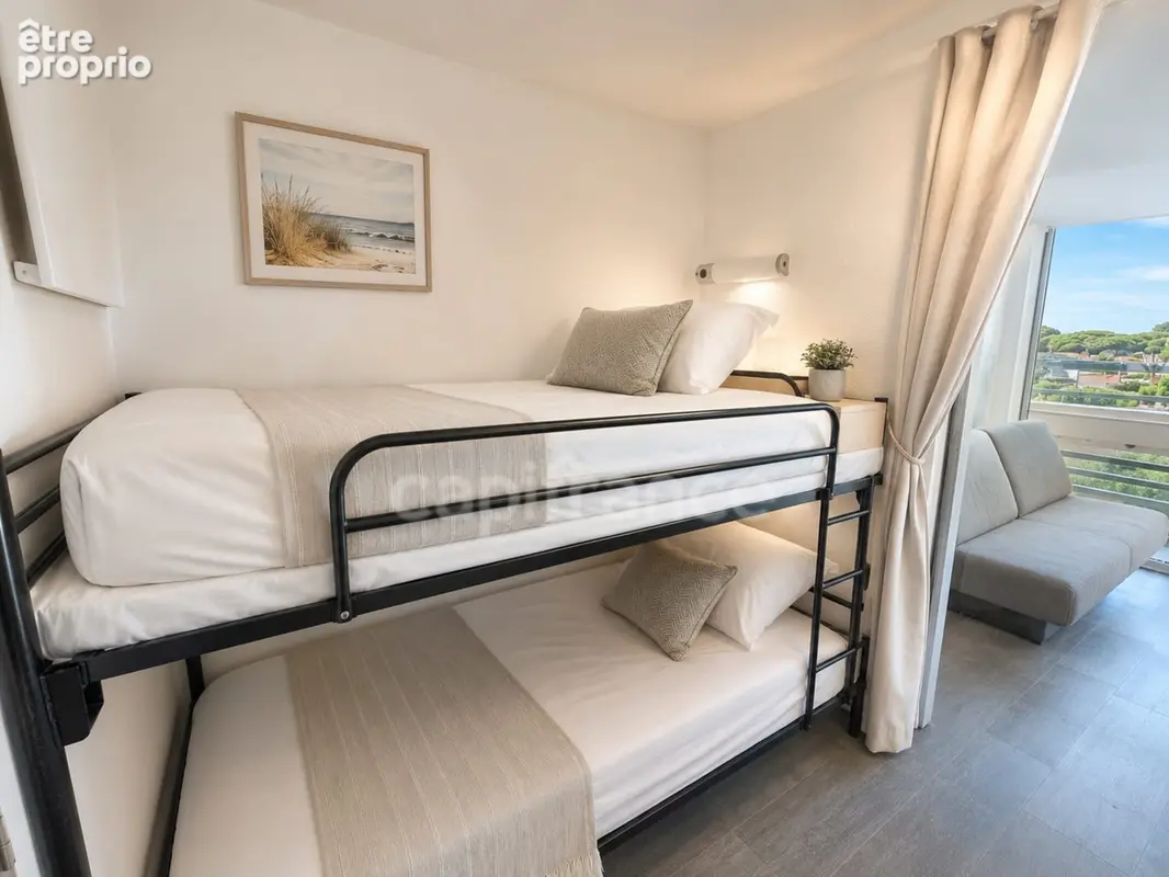 Prix en baisse ! Studio lumineux 4 couchages avec terrasse et vue Canigou – Résidence en bord de mer avec piscine - photo 9