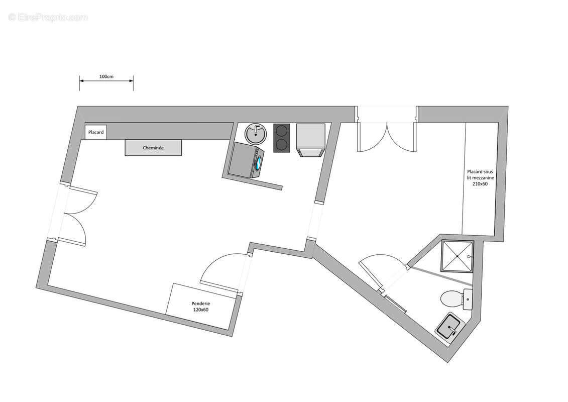 Appartement à PARIS-20E