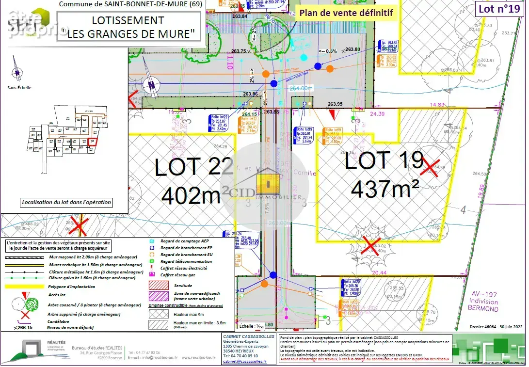 À vendre à Saint-Bonnet-De-Mure : terrain constructible - photo 2