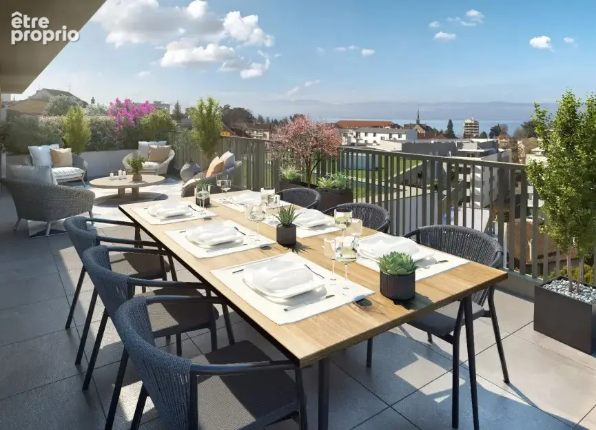 THONON Proche centre - Attique de 110m² + terrasses 89m² - photo 4