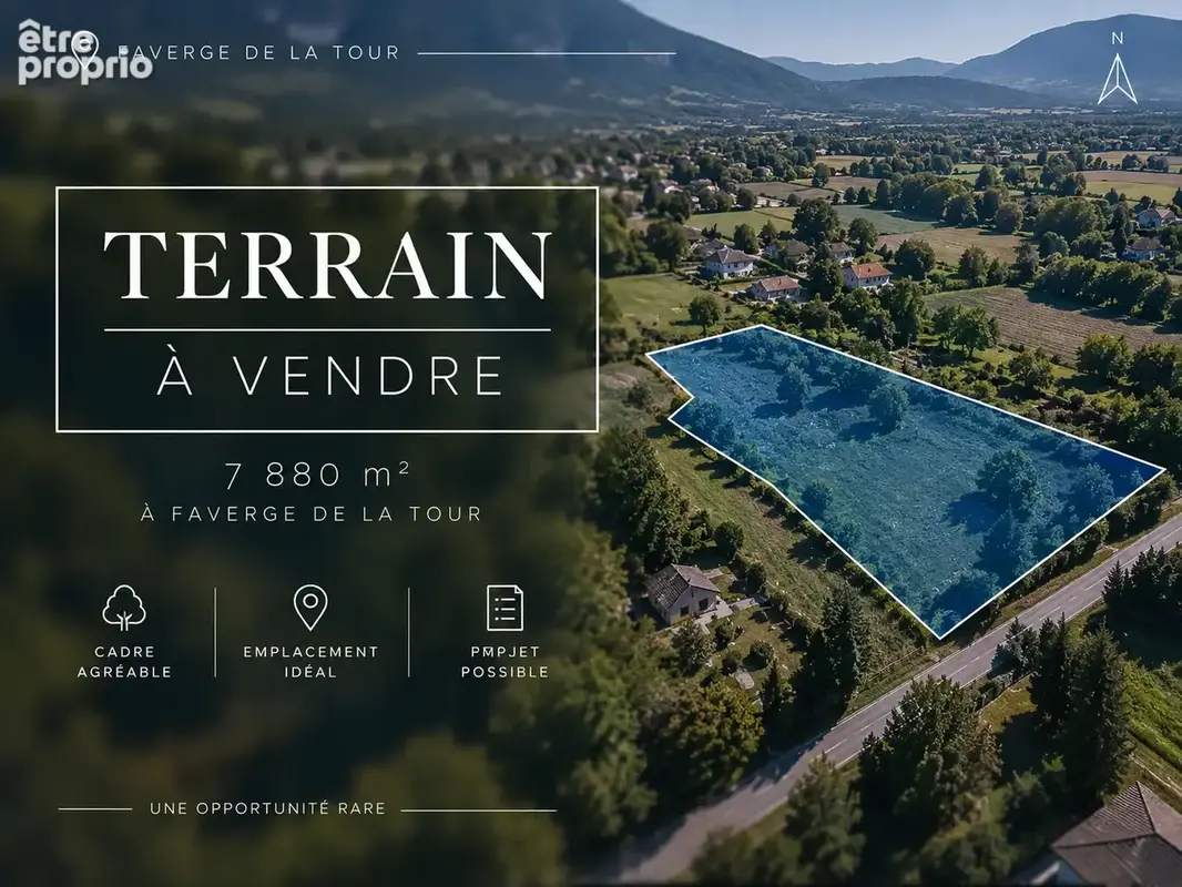 Terrain à FAVERGES-DE-LA-TOUR