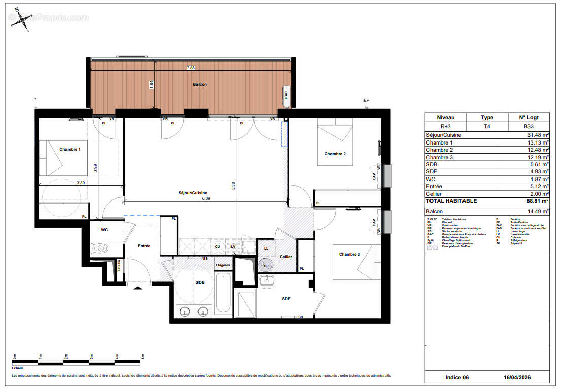 Appartement à TOULOUSE