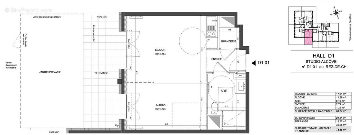 Appartement à LA COURNEUVE