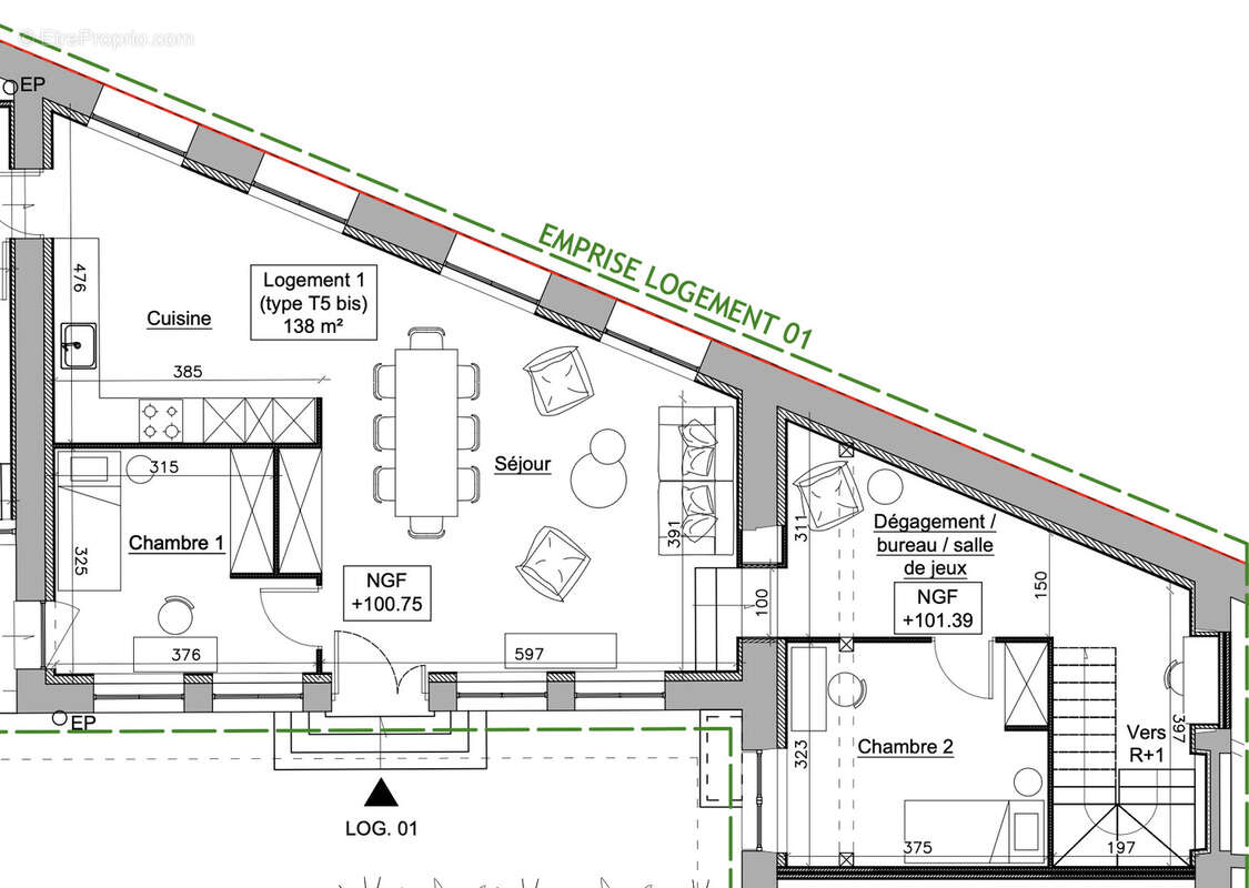 Appartement à CRAPONNE