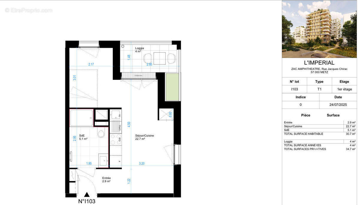 Appartement à METZ